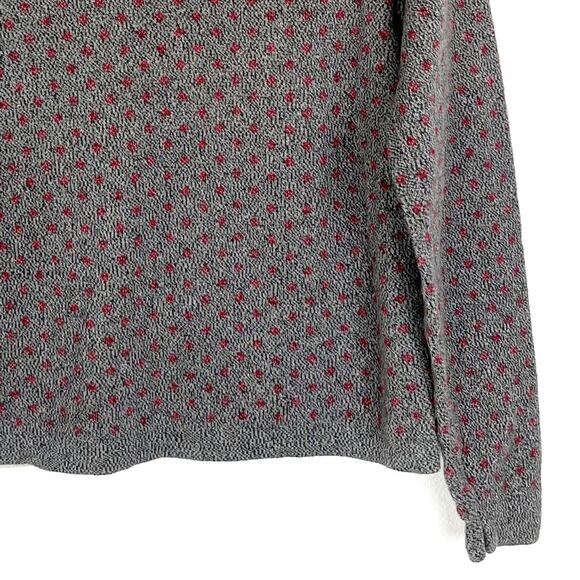 Vintage Woolrich Women’s Embroidered Sweater Snowman Fair Isle Winter Medium - Picture 6 of 9